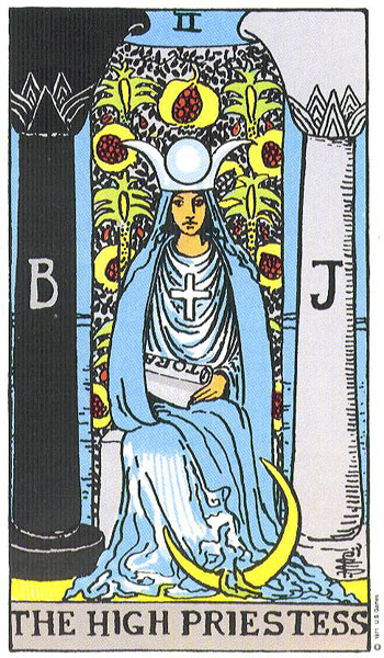 The High Priestess card