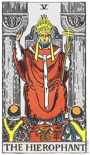 The Hierophant card