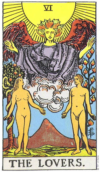 The Lovers card