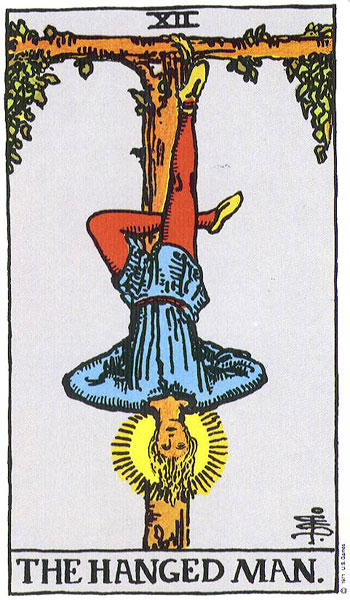 The Hanged Man card