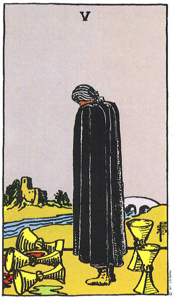 Five of Cups card