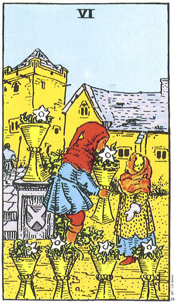 Six of Cups card