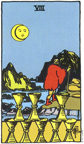 Eight of Cups card