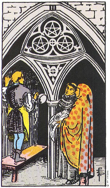 Three of Pentacles card
