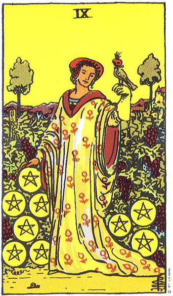 Nine of Pentacles card