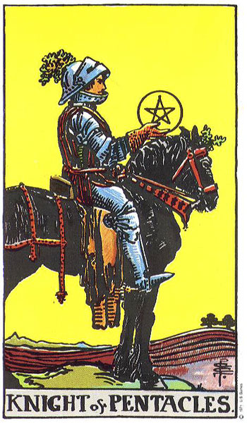 Knight of Pentacles card