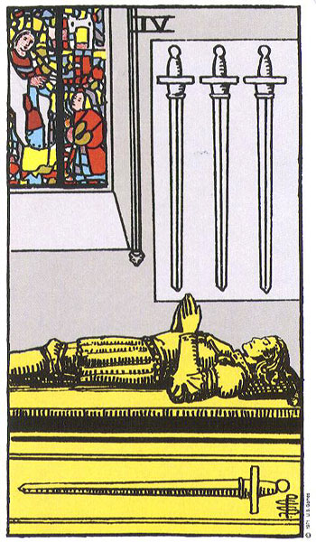 Four of Swords card