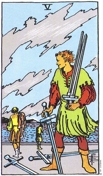 Five of Swords card