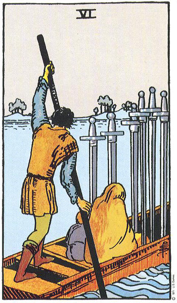 Six of Swords card