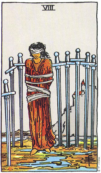 Eight of Swords card
