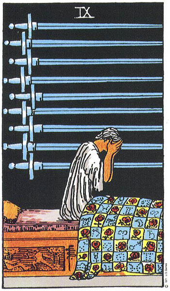 Nine of Swords card
