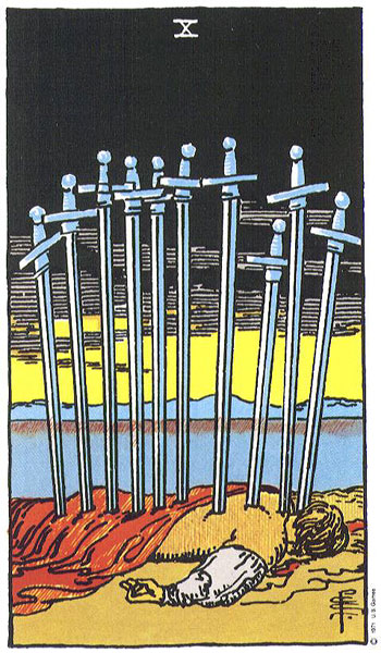 Ten of Swords card