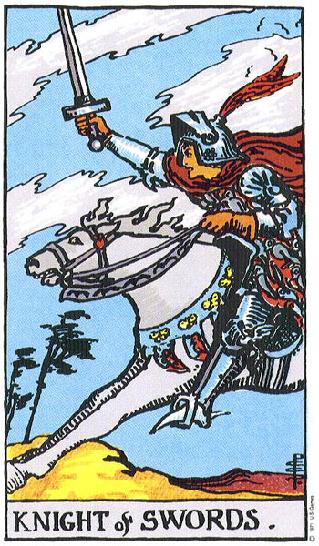 Knight of Swords card