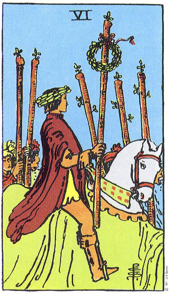 Six of Wands card