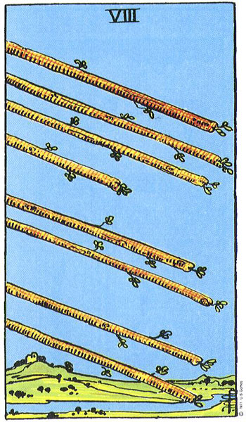 Eight of Wands card