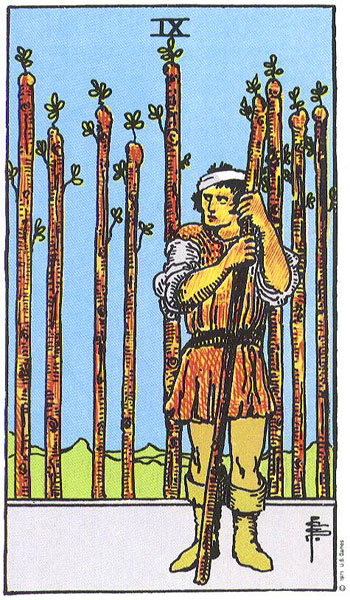Nine of Wands card