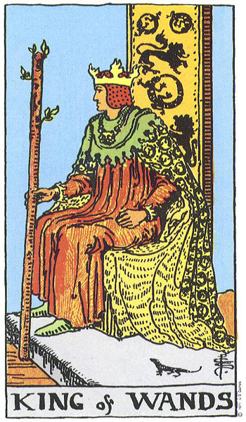 King of Wands card