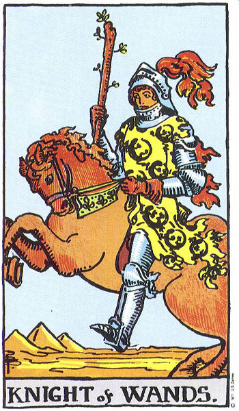 Knight of Wands card