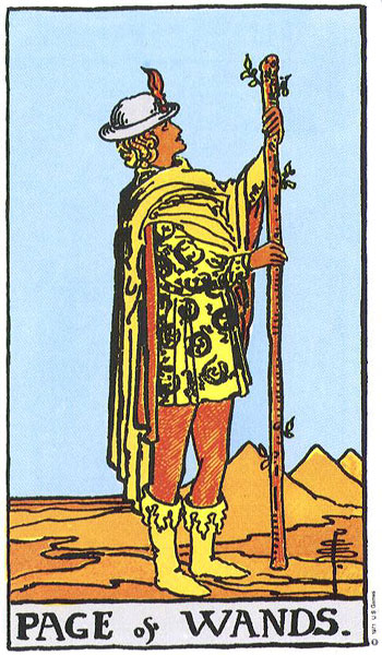 Page of Wands card